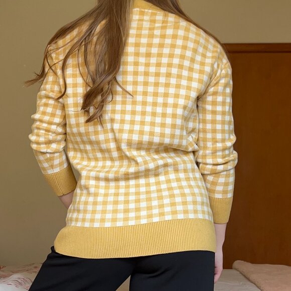 Plaid Joie Cardigan - Picture 3 of 8